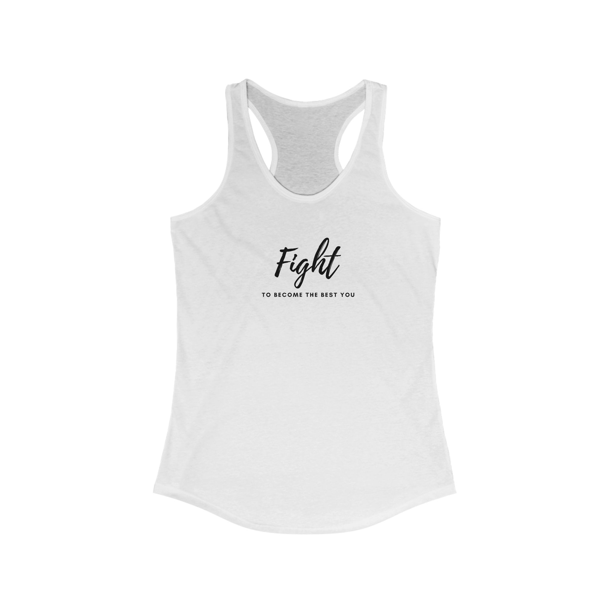 Women's Racerback Tank- "Fight to become the best you" - Image 3