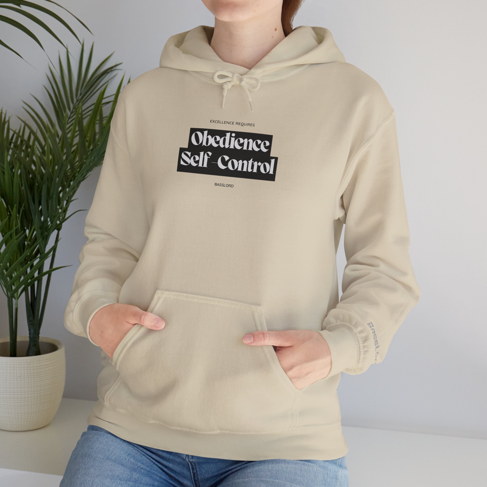 Unisex Hoodie- "Excellence requires obedience & self-control" - Image 5