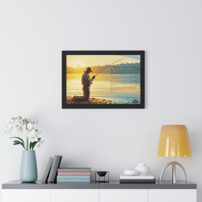 Framed Wall Art- "BassLord's Fisherman's Prayer" - Image 2