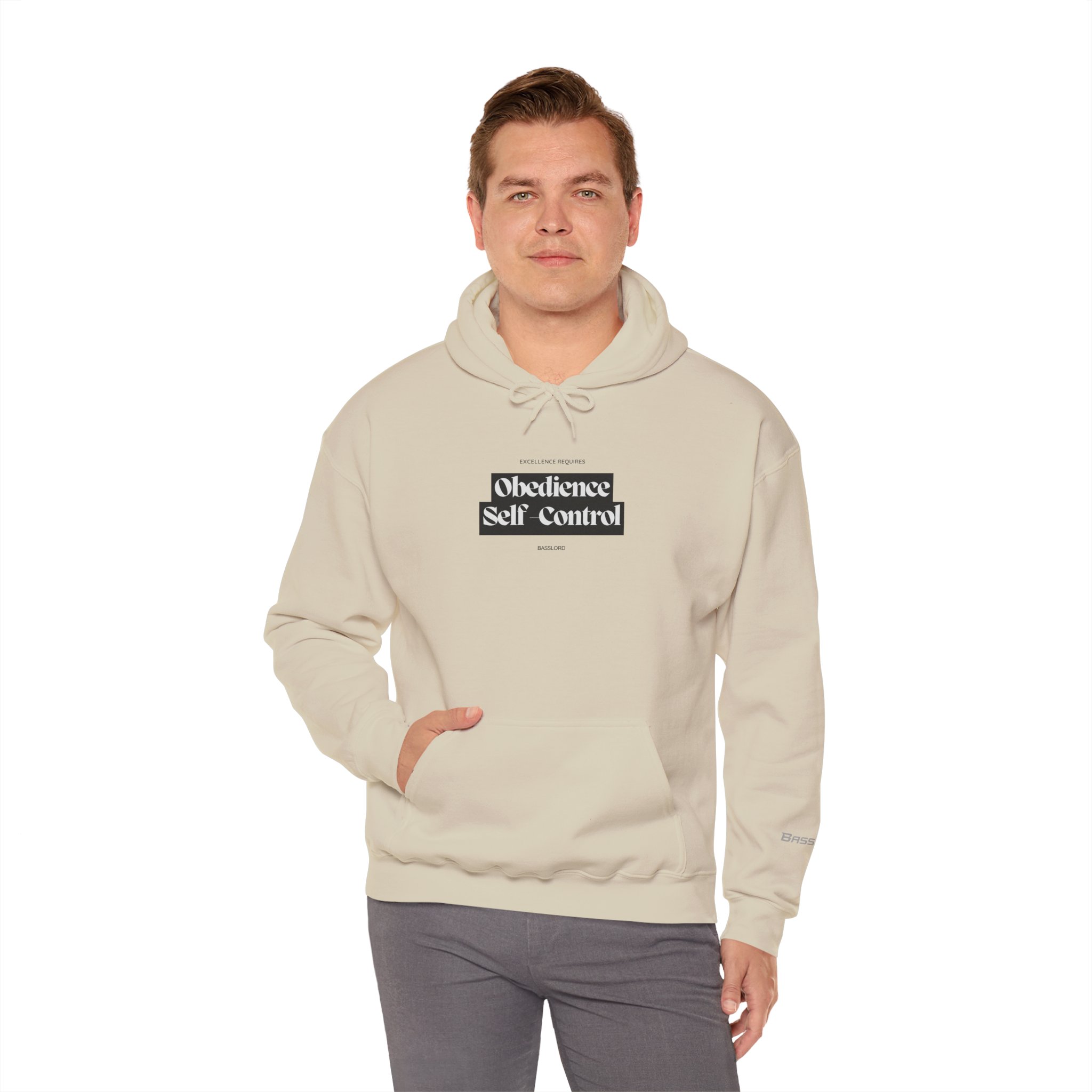 Unisex Hoodie- "Excellence requires obedience & self-control" - Image 6