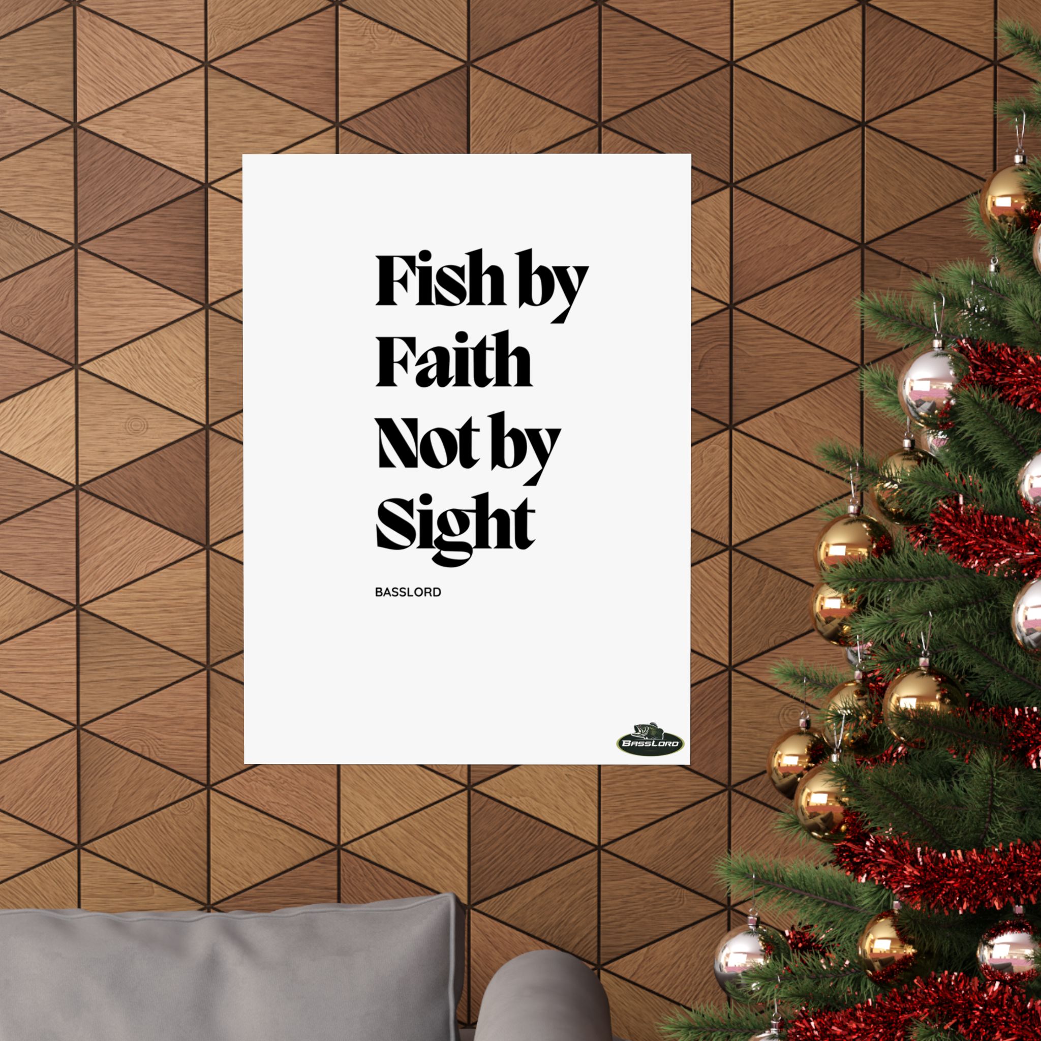 "Fish by faith not by sight"- Vertical Poster - Image 4