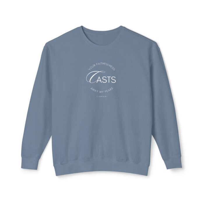 Unisex Crewneck Sweatshirt- "Your faithfulness casts away my fears" - Image 8