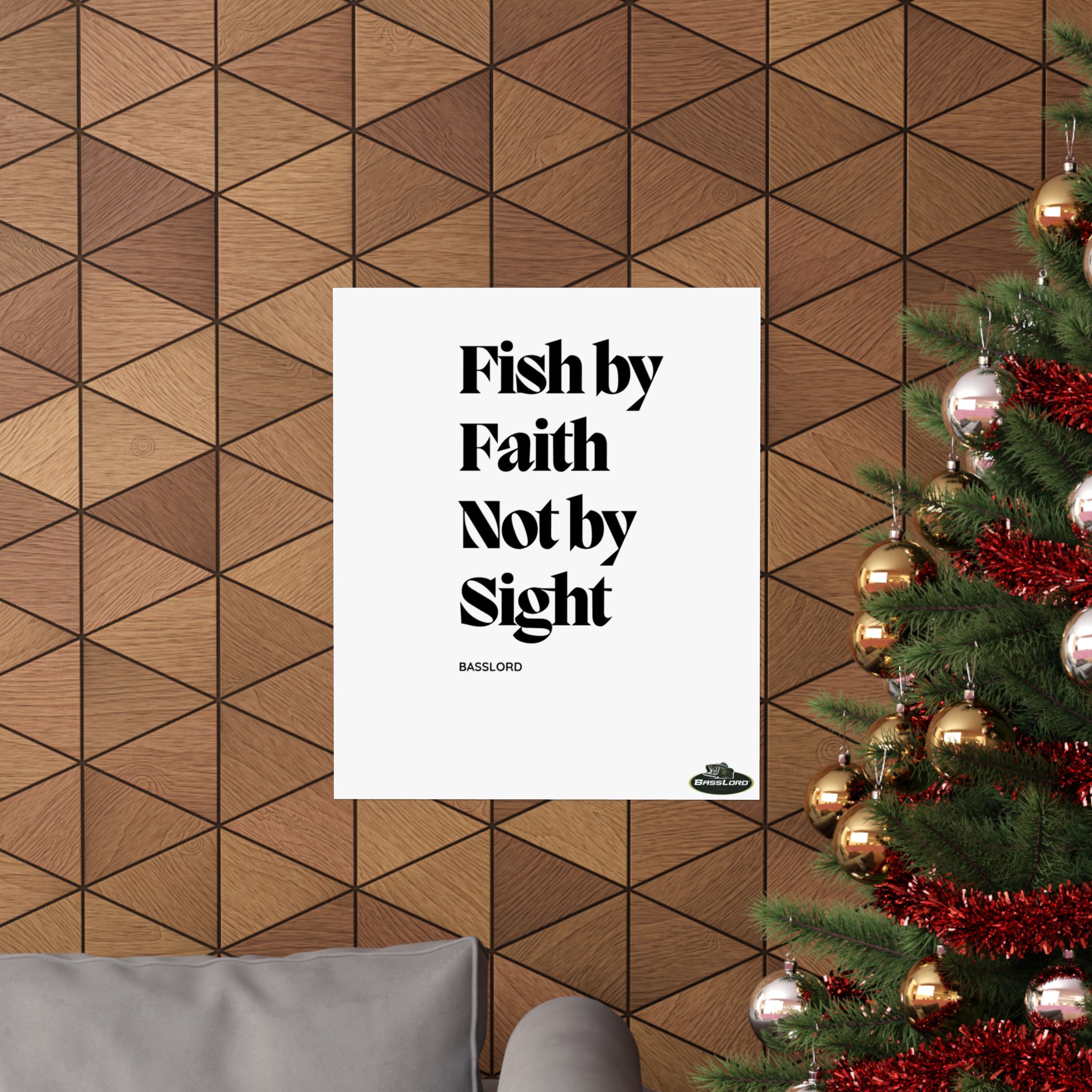 "Fish by faith not by sight"- Vertical Poster - Image 3
