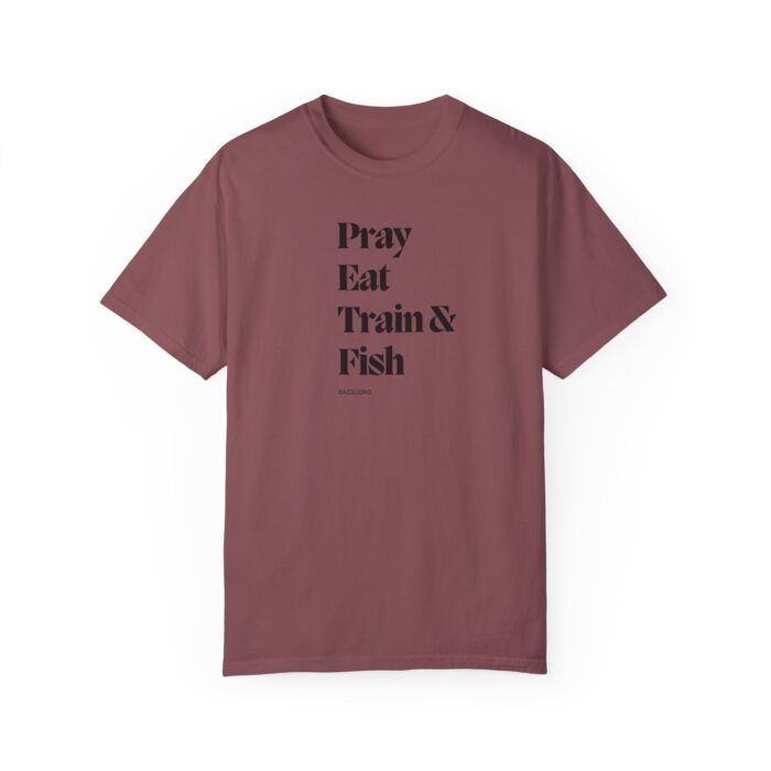 Unisex T-Shirt- "Pray eat train & fish" - Image 8