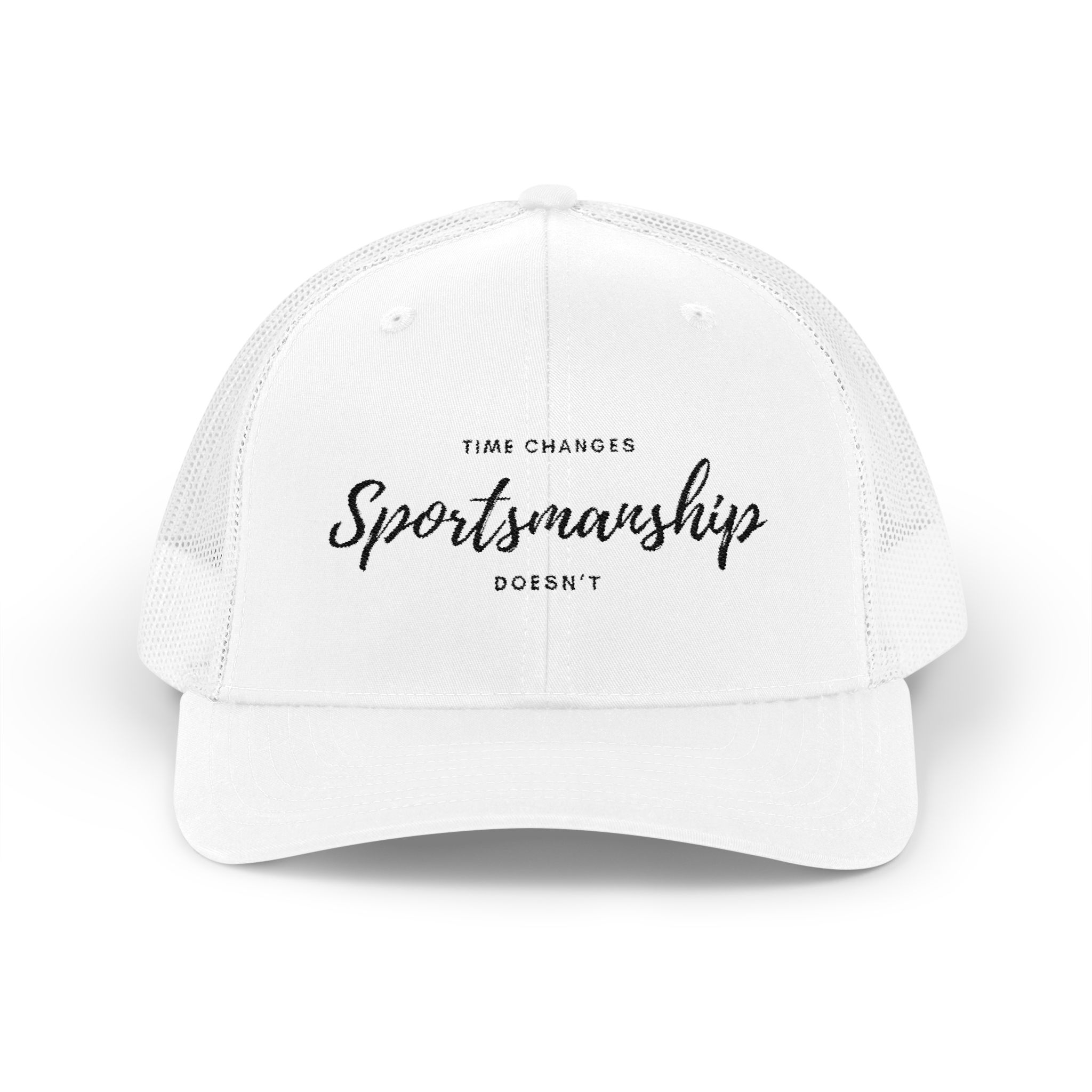 Snapback Trucker Cap- "Time changes, Sportsmanship doesn't" - Image 6